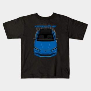 Ford Mustang Mach E SUV - Grabber Blue Kids T-Shirt